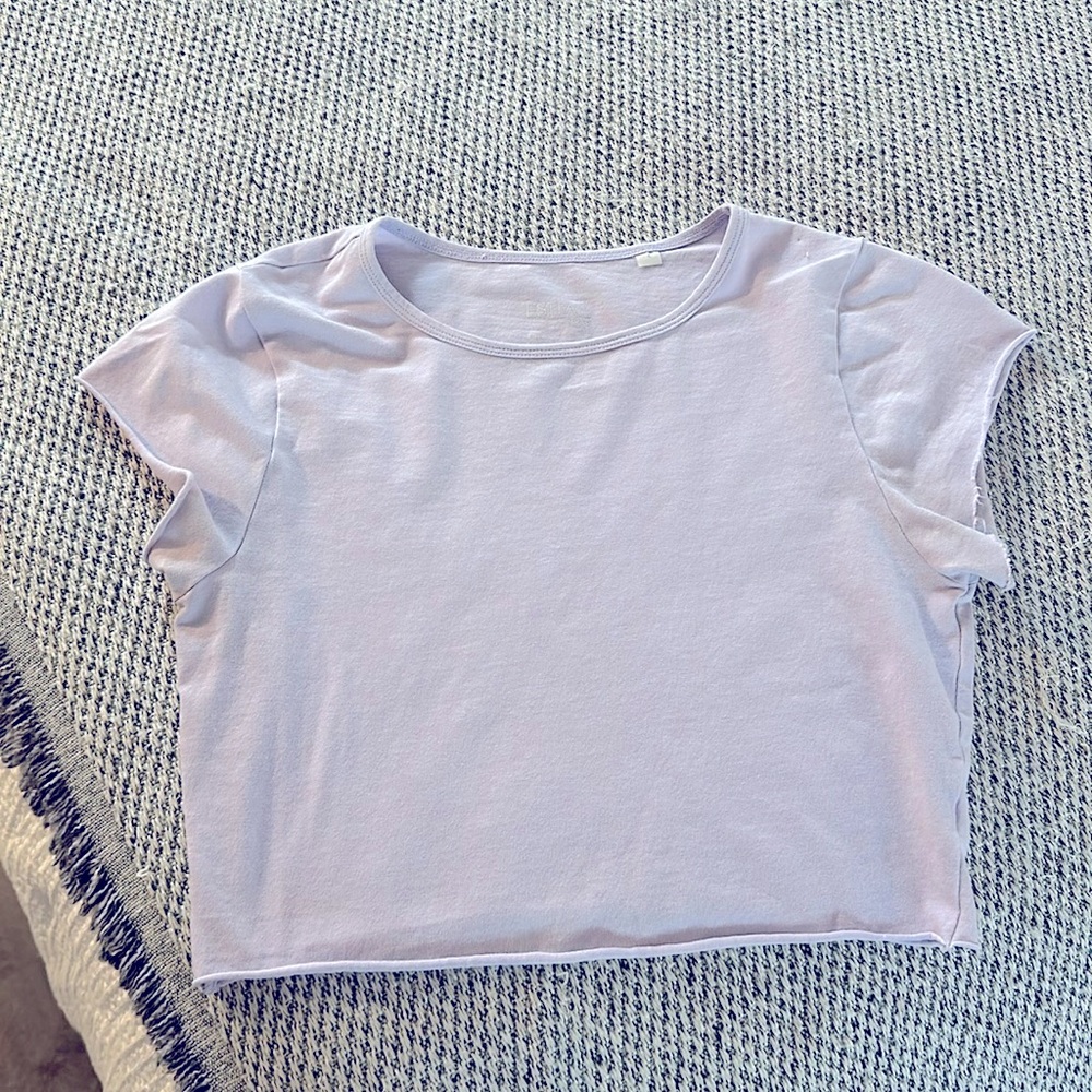 Light purple crop top
